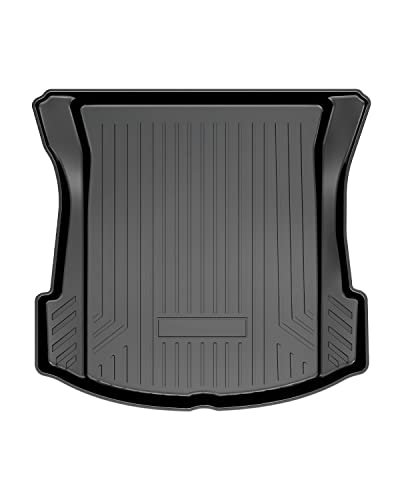 Mixsuper Custom Fit Cargo Liner for 2017-2023 Tesla Model 3, All Weather Trunk Mat Durable 3D Upgrade Anti-Slip Rear Trunk Liner Cargo Mat Black