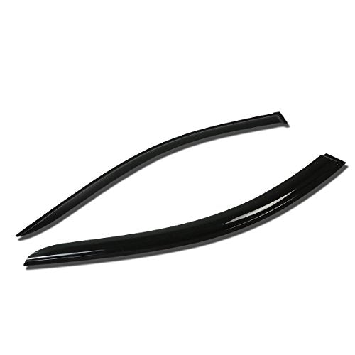 Auto Dynasty 2Pcs Tape-On Window Visor Deflector Rain Guard Compatible with 2003-2007 Honda Accord 2DR, Acrylic - size: 03-07 Honda Accord 2-Door