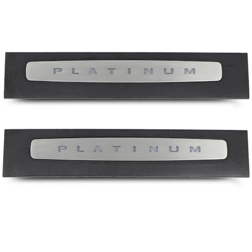 GRAND ORANGE LED Platinum Illuminated Front Door Sill Plates Left and Right Compatible with Ford F250 F350 F450 F550 Super Duty Crew Cab Only 2017-2022, LED Door Sills Plates Accessories - size: Fit Ford F250 F350 Super Duty Crew Cab 2017-2022