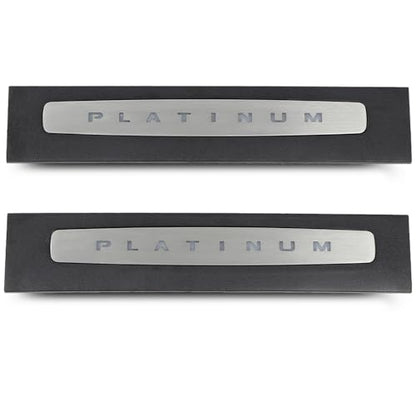 GRAND ORANGE LED Platinum Illuminated Front Door Sill Plates Left and Right Compatible with Ford F250 F350 F450 F550 Super Duty Crew Cab Only 2017-2022, LED Door Sills Plates Accessories - size: Fit Ford F250 F350 Super Duty Crew Cab 2017-2022