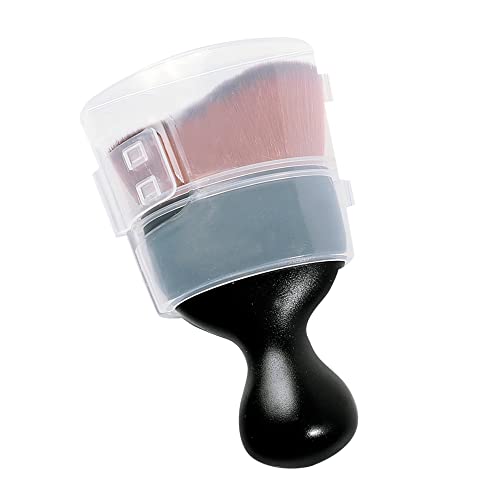 AOCISKA Car Interior Detailing Brush,Soft Bristle Cleaning Brush Car Detailing Brush Dusting Brush,Car Interior Cleaning Tool,Auto Detail Brush Car Dash Duster Brush (Black&Brown with Cap) - color: Black&brown With Cap
