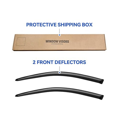 Window Visors Rain Guards Shield for 2001-2005 Honda Civic Coupe, Out-Channel Window Vent Wind Deflectors Visors Shades for 01-05 Civic - size: 2001-2005 Honda Civic Coupe