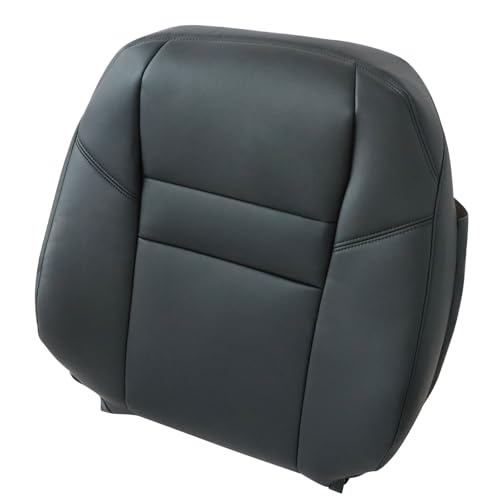 NLQR Driver and Passenger Side Bottom & Top Lean Back Replacement Seat Covers Leather Black Compatible with Honda CRV 2007 2008 2009 2010 2011 - color: Black