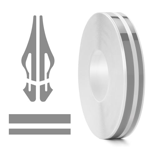 Car Pinstriping Tape, 32Ft Car Vinyl Striping Tape Stripe Decal Waistline Body Side Striping Tape Emblems Trim for DIY Car Racing Motorcycle SUV Pickup (Gray) - color: Gray-1