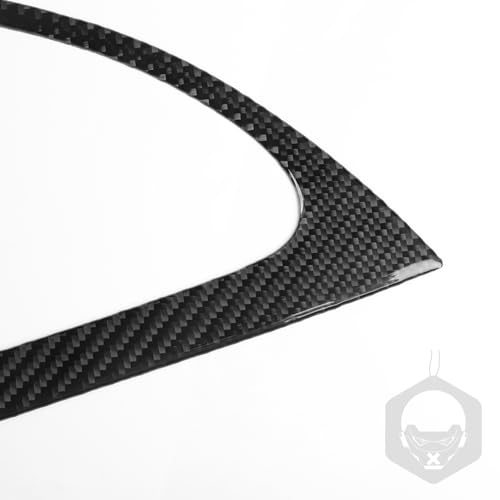 NVCNX Real Premium Carbon Fiber Car Rear Triangle Triangular Window Panel Cover Sticker Decal Exterior Trim Compatible with Hyundai Veloster 2012 2013 2014 2015 2016 2017 Accessories - color: Rear Triangle Triangular Window Panel