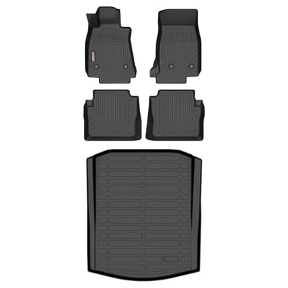 Binmotor-All Weather Car Floor Mats & Cargo Liner for Cadillac CT5 & CT5-V 2020-2026, 1st+2nd Row+Cargo Mat, TPE Liners Waterproof Car Mat Custom Fit for Cadillac CT5 Accessories - style: 9) Car Mats for Cadillac CT5 & CT5-V (2020-2026)