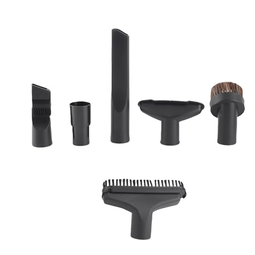 Car Vacuum Vacuum Cleaner Accessories Replacement Brush Nozzle Kit – 6pcs for Floor, Sofa, Car – Universal Attachments with 32mm to 35mm Adapter