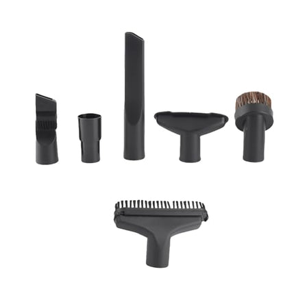 Car Vacuum Vacuum Cleaner Accessories Replacement Brush Nozzle Kit – 6pcs for Floor, Sofa, Car – Universal Attachments with 32mm to 35mm Adapter