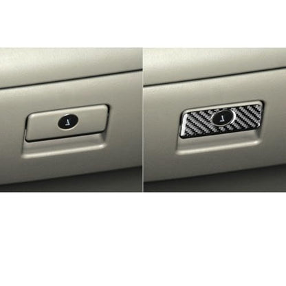 Carbon Fiber Copilot Storage Box Handle Cover Trim Compatible with Compatible with Toyota Camry 2007 2008 2009 2010 2011 Interior Accessory - color: Black 21