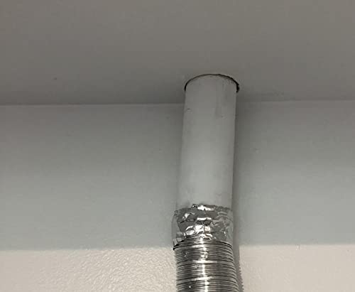 Sliver 3 inch x 65 feet Thickness 4.0 mil/0.1mm Aluminum Foil Tape Aluminum Air Duct Tape Professional Adhesive Aluminum Foil Tape for HVAC Pipe Repairs or More