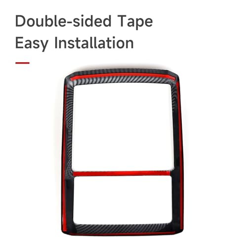 Car Reading Light B ABS Sticker Carbon Fiber Decal Cover Interior Trim Accessories for Toyota 4Runner SUV 2010-2025 Black - color: Reading Light B