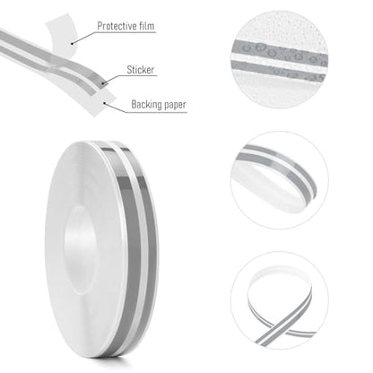 Car Pinstriping Tape, 32Ft Car Vinyl Striping Tape Stripe Decal Waistline Body Side Striping Tape Emblems Trim for DIY Car Racing Motorcycle SUV Pickup (Gray) - color: Gray-1