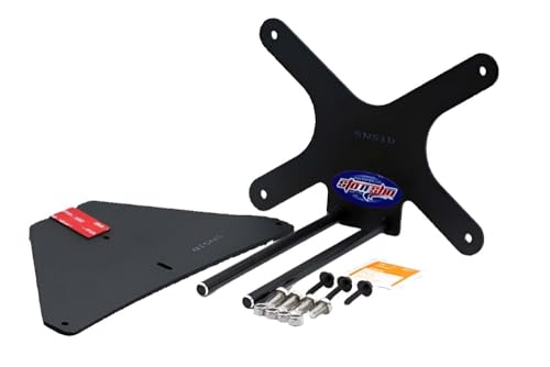 STO N SHO Front License Plate Bracket Compatible with 2015-2023 Dodge Challenger Non Wide Body (Except Hellcat) Without Adaptive Cruise - size: 15-23 Non Wide Body W/O ACC