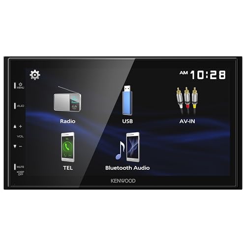 KENWOOD DMX150BT 6.8" Capacitive Touchscreen Digital Multimedia Receiver – Bluetooth, USB Mirroring for Android, Rear Camera Input, 13-Band EQ