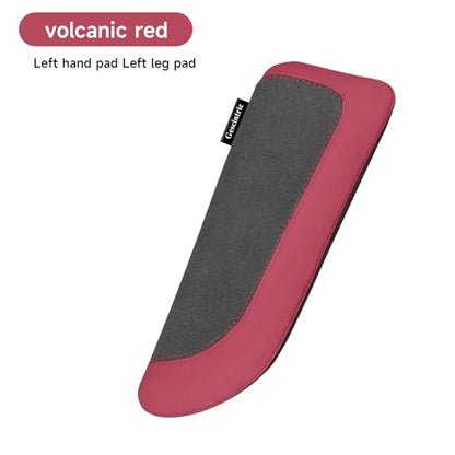 Alcantane Elbow Rest: Memory Foam Support for Car Legs and Knee, Anti-Fatigue - color: Red left hand pad