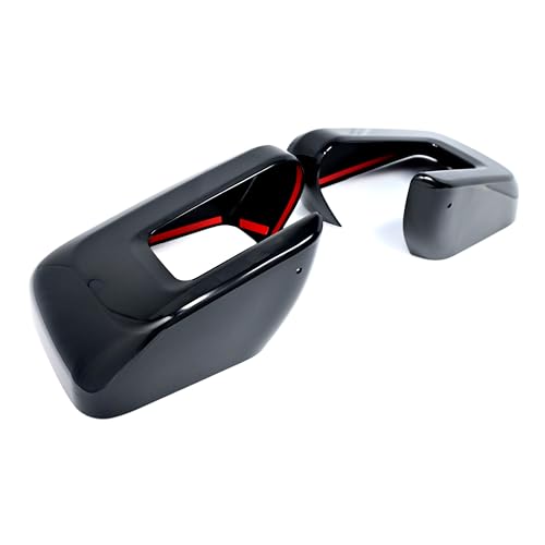 Trim Illusion Gloss Black Car Side Rear View Mirror Cover Caps Compatible with Ford F-150 2021-2024, MC6346BLK - color: Black