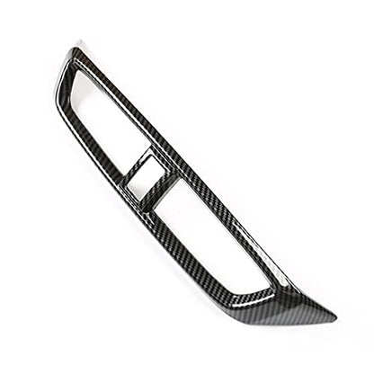 for CRV 2017-2022 Air Vent Trim Central Consoles Wind Outlet Panel ABS Carbon Fiber Grain Dashboard Stickers for CR-V CRV 2017 2018 2019 2020 2021 2022 LX, EX, EX-L, Touring, Hybrid - color: Central Consoles Wind Outlet Frame