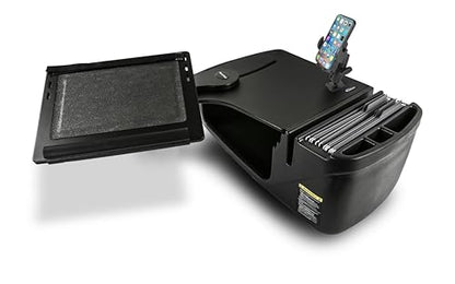 AutoExec Reach Car Desk for Your Vehicle Workstation and Mobile Office, Front Seat, Black with 400 watt Power Inverter and Phone Mount - color: Black, style: 400 watt Power Inverter and Phone Mount