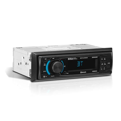 BOSS Audio Systems 625UAB Single DIN Car Stereo with Bluetooth - No CD DVD Player, AM/FM Radio Receiver, Aux Input, USB - style: 625UAB Detachable Face