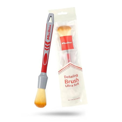 Maxshine Small #10 Universal Ultra Soft Detailing Brush – Professional Brush for Interior, Exterior, Leather Seats, Engine Bay & Wheels – Premium Car Care Detailing Tool - size: Small #10