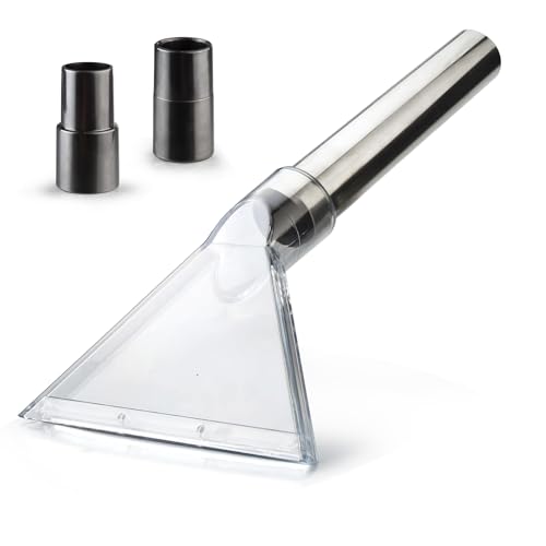 Universal Clear Vacuum Extraction Accessory Compatible with All Shop Vac Extractor with 1-7/8", 1-1/4" Adapters Wet Dry Vacuum Cleaner Attachments for Upholstery Carpet Cleaning Car Detailing - size: Large