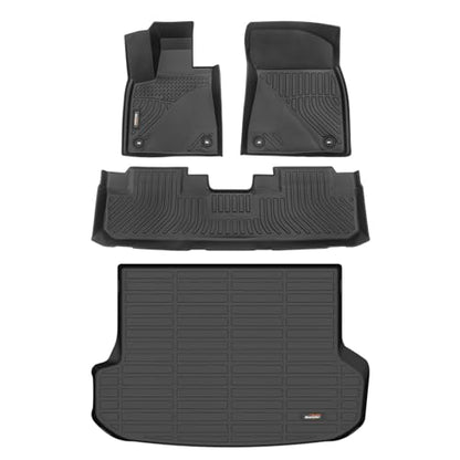 Binmotor-All Weather Floor Mats & Cargo Liner for RX 2016-2022 /RX350/RX450h (No RXL Models), Heavy Duty Car Floor Liners-Black for RX Accessories-Black - style: 4) Car Mats for Lexus RX (2016-2022)