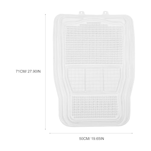 Healeved Silicone Car Floor Mat, Front Vehicle Foot Mat, Waterproof PVC Automotive Floor Protection for Easy Cleaning and Sturdy Use