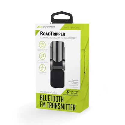 Bracketron Roadtripper Bluetooth Enabled FM Transmitter Connect Phone Audio to Cars Trucks RVs Buses Boats Radio Speakers