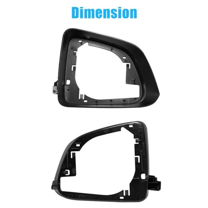 Jaronx Compatible with Tesla Model Y Side Mirror Cover Housing 2018-2025, Right Passenger Side Door Wing Rearview Mirror Frame Cover Compatible with Tesla Model Y Accessories - size: Model Y Right