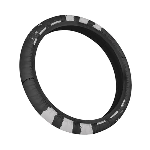 4th of July Golf Cart Steering Wheel Golf Cart Steering Wheel Fit 13-14 Inch Car Anti-Slip Car Accessories Steering Wheel Cover Odorless Breathable Wrap Cover Sweat Absorption - color: 4th of July Black