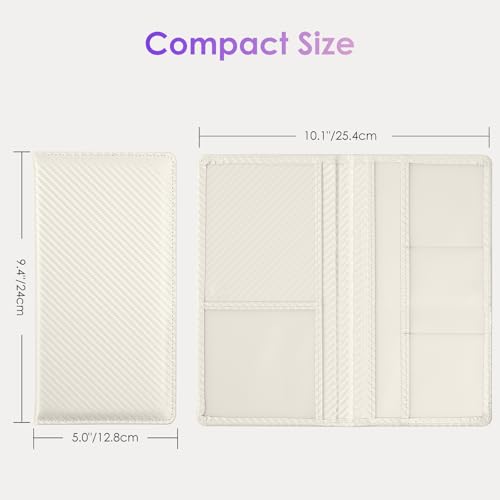 Car Registration and Insurance Holder，Colour Patterns Men Women Car License Document Registration and Insurance Card Holder - color: Pearly White
