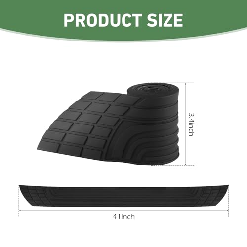 Car Trunk Edge Protector Strip, Self-Adhesive Rubber Trunk Edge Guard, Scratch-Resistant Cut-to-Fit Tailgate Sill Protector, Universal for Most Cars, SUVs & Trucks