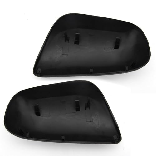 Pair Black Door Wing Side Mirror Cover Cap For Toyota Yaris 2006 2007 2008 2009 2010 2011 Left & Right Side - size: Left & Right Side