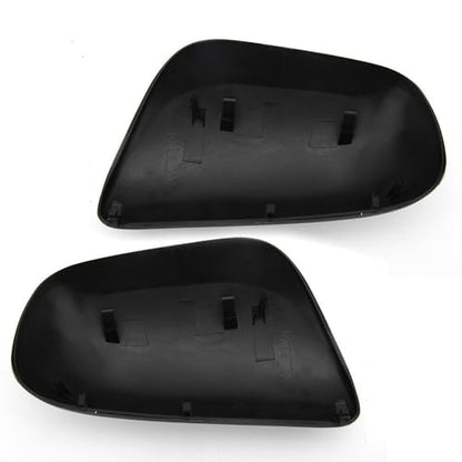 Pair Black Door Wing Side Mirror Cover Cap For Toyota Yaris 2006 2007 2008 2009 2010 2011 Left & Right Side - size: Left & Right Side