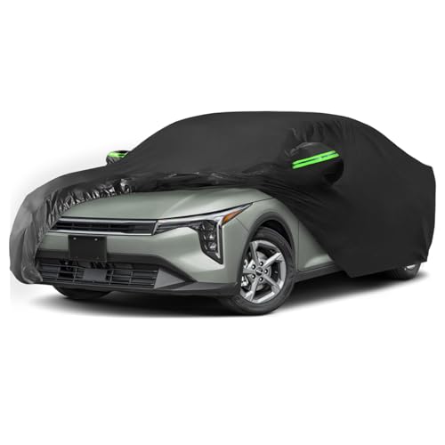 Proadsy Car Cover Custom Fit for 2024 2025 2026 Kia K4, Waterproof All Weather for Automobiles, Full Exterior Cover Rain Snow Sun Protector Indoor Outdoor Car Cover - size: Kia K4