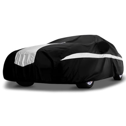 Titan Stingray Car Cover - Multi-Layer All Weather Protection for Sedans 186-202”. Waterproof, UV Blocking, Scratch Resistant. Drivers Side Zippered Access.