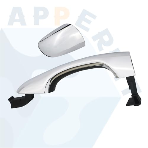 APPERFiT Exterior Door Handle w/End Cap Cover for Rear Door Right Passenger Side Chrome Compatible with Kia Sorento 2016 2017 2018 2019 2020 Replaces 82661-C5010 83662-C5010 - size: RR