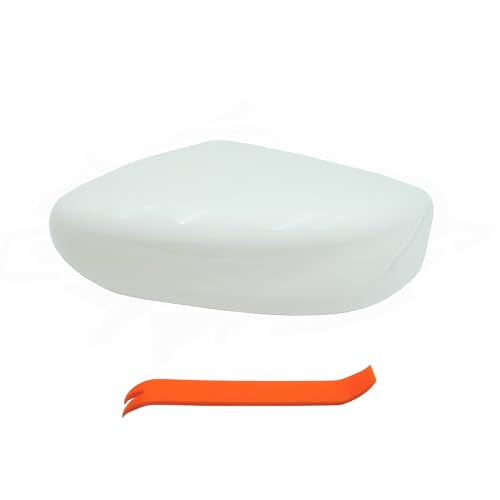 Left Driver Side Mirror Cover Cap Compatible with Nissan Altima 2013-2018 White - size: Left Driver Side
