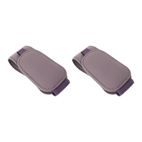 Yuoyar 2 Packs Magnetic Sunglass Holder for Car Visor - Universal Sunglasses Clip for Different Size Eyeglasses - Convenient Interior Car Accessories (Purple) - color: Purple, size: 2pcs