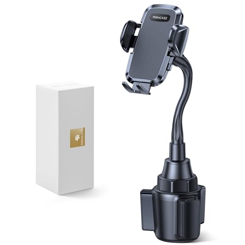 Miracase Cup Holder Phone Mount - Universal Gooseneck Adjustable Car Cell Phone Mount for iPhone, Samsung, Google and All 4.0-7.2 inches Smartphones - style: Gooseneck