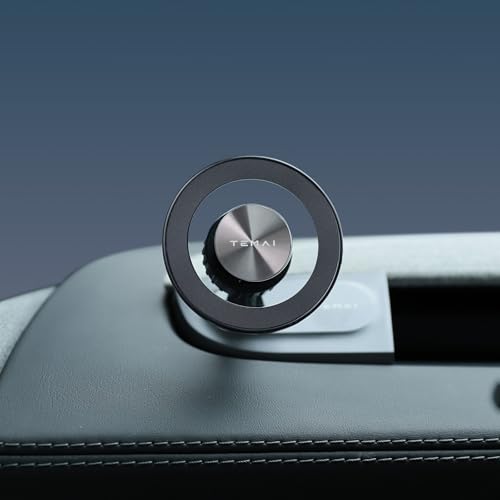 Magnetic Phone Mount for Tesla Model Y Juniper 2025 - Driver-Side Vent Fixed MagSafe Phone Holder, 360° Adjustable Strong Magnet Car Phone Mount with One-Handed Operation Tesla Model Y Accessories - color: Fixed Vent Mount(driver), size: Model Y Juniper(2