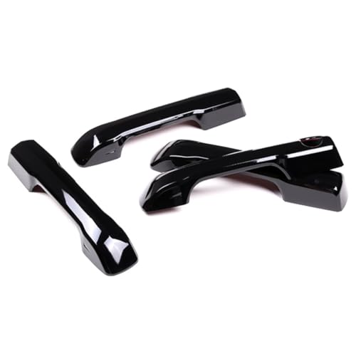 Car AccessoriesExterior Side Door Handles Cover Trime Without Smart Keyhole Compatible with Toyota Tundra/Sequoia 2026 2025 2024 2023 2022 (Black) 4PCS ABS - color: Black