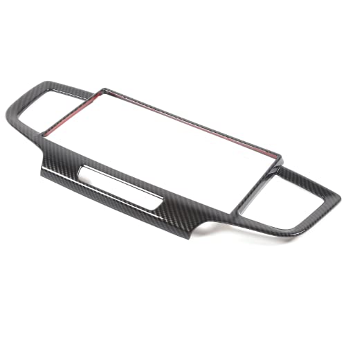 Dashboard Navigation Panel Frame for Honda Pilot 2019-2022/ Ridgeline 2021-2023/ Passport 2019-2023, ABS Material Center Console GPS Screen Panel Frame Trim Accessories (Carbon Fiber Pattern) - color: Carbon Fiber Pattern
