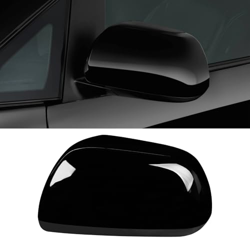 Moonlinks Compatible with 2012 2013 2014 2015 2016 2017 2018 2019 2020 Sienna Left Driver Side Mirror Cover Replacement, Glossy Black Left Side Clip-on Mirror Cap Replaces for 87945-08010 - color: Left Black