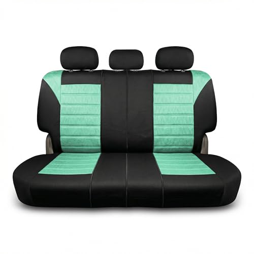 FH Group Automotive Car Seat Covers Rear Set Premium 3D Air Mesh Seat Covers, Airbag Compatible and Split Bench Cover Universal Fit Interior Accessories for Cars Trucks and SUVs - Mint - color: Mint, size: Rear Set