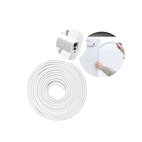 XINLIYA Car Door Edge Guards, 16Ft Universal Rubber Seal Protector U Shape Edge Trim Car Door Edge Protection for Most Car, Aluminum Boat Edge Guards (White) - color: White