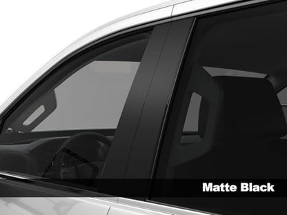 Rvinyl Pillar Post Window Trim Compatible with Chevrolet Tahoe 2015-2020 - Matte (Black) - color: Matte (Black)