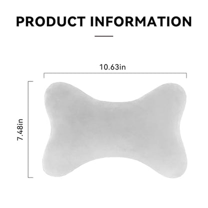 Car Headrest Pillow, Soft Comfortable Memory Foam Automotive Neck Pillow Cushion for Neck Pain Pressure Relief, Universal Fit (Gray) - color: Gray