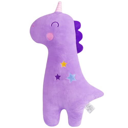Premium Quality Soft and Fluffy Unicorn Seat Belt Pillow for Kids - Ergonomic Design for Safe and Comfortable Journeys in Cars, Machine Washable, Perfect for Long Travel, Throw Pillow, and Home Decor - color: purple