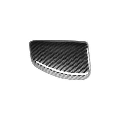 Carbon Fiber ABS Car Gear Shift Knob Cover Trim Shifter Lever Handle Protective Sticker Compatible with Hyundai Elantra 2021-2025 CN7 Accessories - color: Carbon Fiber Style